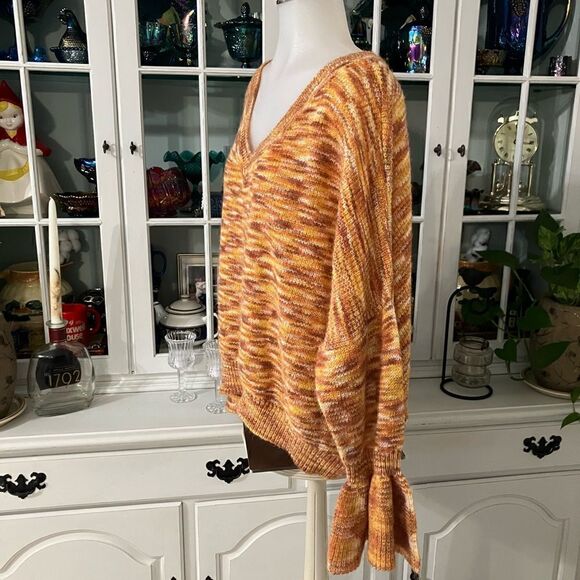 Appraisal Sweater Orange Brown Fall Colors Size Large - Picture 12 of 12